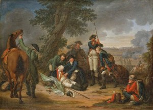 The Death of Field Marshal von Schwerin at the Battle of Prague, 6th May 1757 Source:http://barcalonga.blogspot.com/2014/05/today-in-military-history-may-6-2014.html